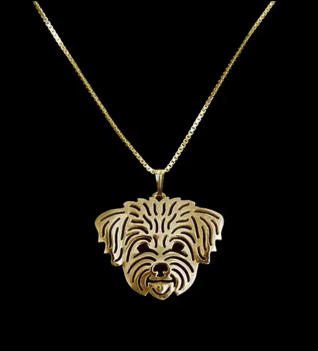 Cotton de Tulear pendant & necklace